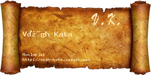Végh Kata névjegykártya